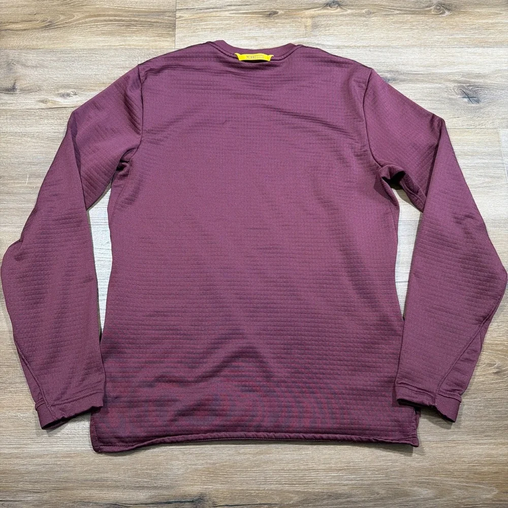 Nike Men's SMALL Minnesota Golden Gophers Waffle Fleece Sweatshirt Red Thermal